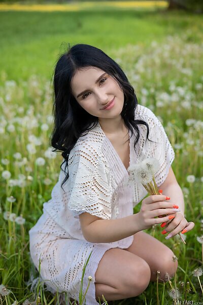 Sasha Jane in Dandelions from Met Art